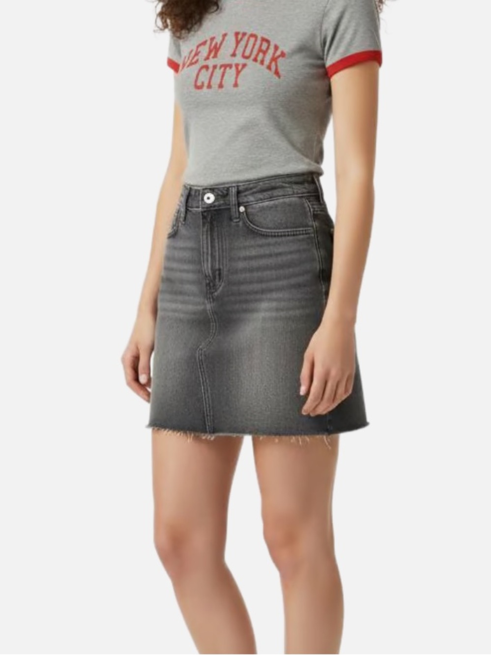 NWT Universal Thread Grey Denim Skirt size 6
